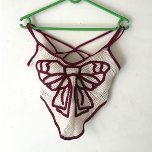 Crochet Butterfly Top
