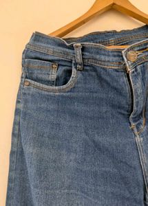 Blue Denim Jeans wide leg