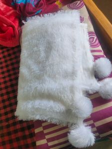 White Fur Winter Stole &amp;  shawle