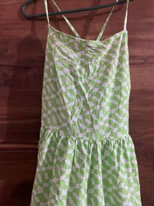 Marks &amp; spencer cotton Green Beach dress