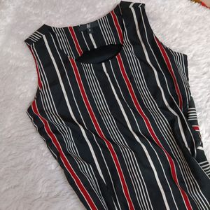 Striped Sleeveless Dress