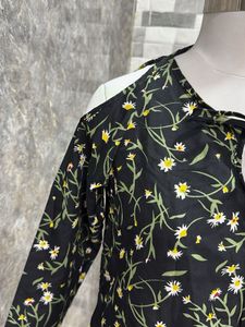 Black Printed Top