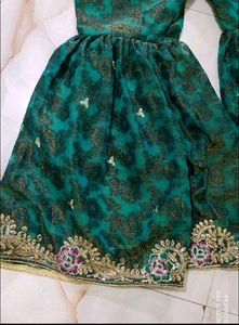😍🦚New Elegant Rama Green Dress Set 🦚😍