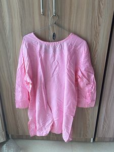 Beautiful NEW Pink Chikankari Short Kurti