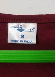 London Belly, Maroon Co-ord Set For Women