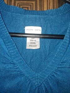 Rust Textured Dot Sweater