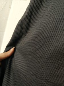 Black Ribbed Dress