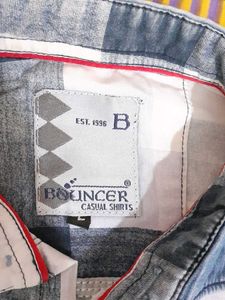 Checked Pattern Casual Men Shirt