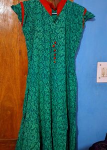 Green Anarkali Kurti