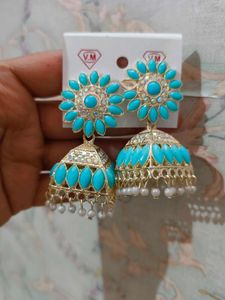 Sky Blue Beautiful Earrings
