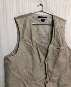 Perry Ellis Khaki Waistcoat