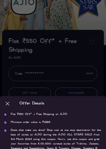 Ajio Flat 500₹ Off