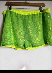 🎁Buy 2, Get 2 Free🎁  Sequin Neon Green Shorts