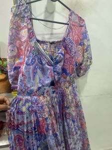 Paisley Print Maxi Dress