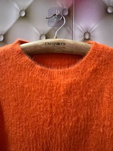 Orange Cropped Sweater