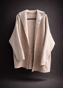 Hooded Open-Front Cardigan