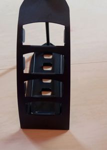 TV Remote Control Organizer, Black (Metal)