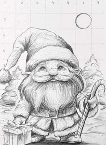 Santa Claus Outline Drawing