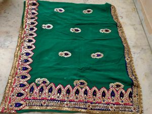 Gotta Patti Work Saree Available
