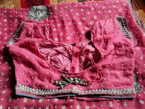 Dusty Pink Pearl Saree 🦪🌹