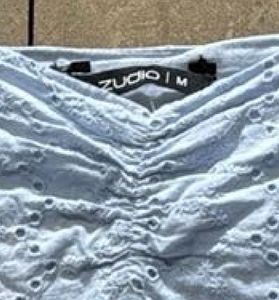 Light Blue Eyelet Top