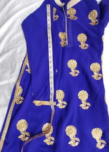 Royal Blue Kurti With Dupatta