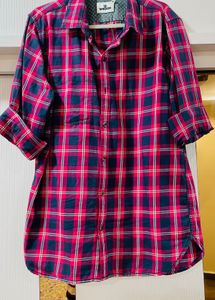 Men Wrogn Brand Full Sleeve Checked Shirt