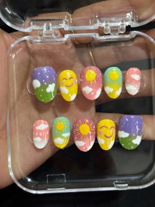 Sunshine & Clouds Press-On Nails