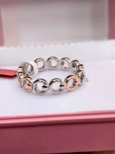 Two-Tone Circle Link Ring