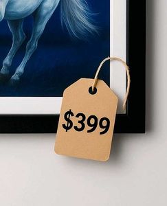 Wall Hanging Photo Frame – Stunning White Horse Ar