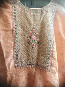Peach Anarkali Festive Wear