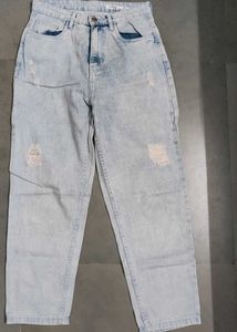 Distressed Light Wash Jeans