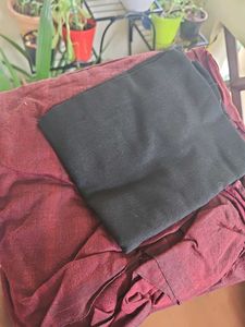Ready to wear  Maroon Khadi Cotton Handloom Saree