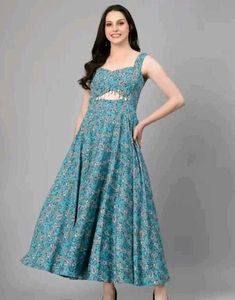 Chic Paisley Cutout Dress