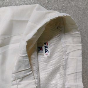 White Casual Track Pants