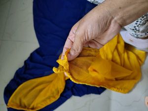 navy Blue &amp; Yellow Dupatta Combo