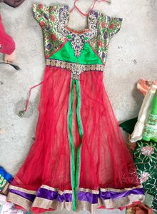 Dress with long fish cut skirt