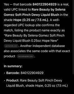 RARE BEAUTY BLUSH- Shade Encourage