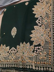 Elegant Green Saree