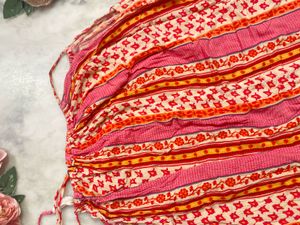 Pink &amp; Orange Print Sun Dress
