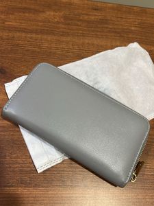 New gray Wallet with Gold Detail