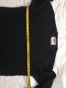 Zara Black Knit Sweater - Size L