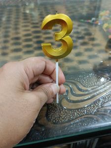 Happy Birthday 3 No Candle...Used Just Once