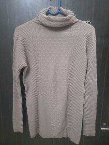 Textured Turtleneck Sweater