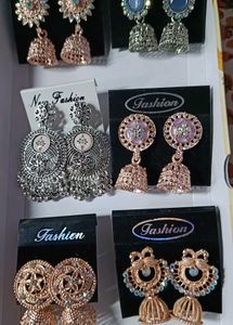 6 Pair Of New Jhumaka Earrings