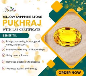 6.20 CTS Yellow Sapphire Pukhraj Gemstone