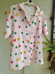 Baby Pink Coord Night Set