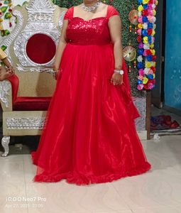 Stunning Red Tulle Princess Ball Gown