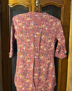 Floral Print Tunic Top