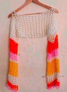 Handmade Multi Colour Shrug Sleeves